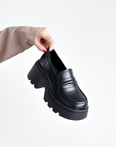 테리 통굽 로퍼 6cm (205C4)