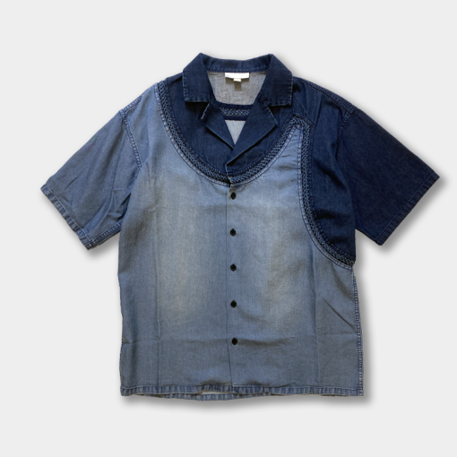 엑소더스 크로셰 패널 데님 셔츠 S24TSS02B