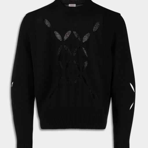 블랙 슬래시 점퍼 - SCAW22KN02